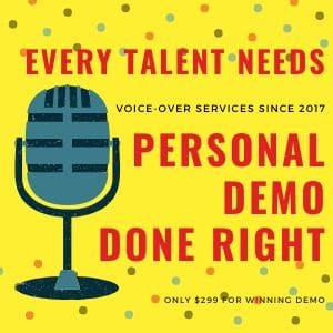 Professional demo for voice-over talents